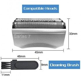 Pièce De Rechange pour Rasoir Serie 7,Tete de Rasoir 70S Easyshave Grille Rasoir électrique Compatible avec les Rasoirs Braun