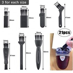 RMENOOR 21Pcs Brosses de Nettoyage de Rasoir Mini Brosse Nettoyage Brosse de Nettoyage pour Rasoir Électrique Pinceaux Antist