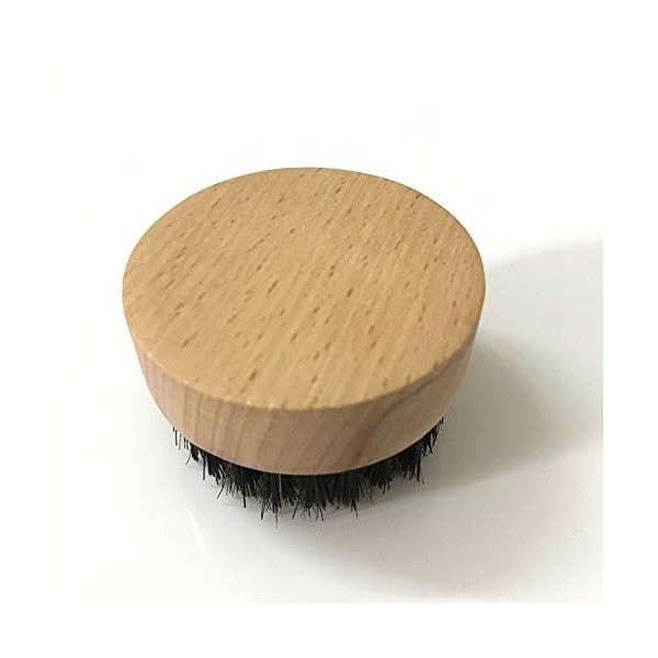 bubbyleyy Brosse à Barbe pour en Bois Doux Peigne à Moustache Brosse Ovale Nettoyage Du Toilettage de Brosse à Raser Ensemble