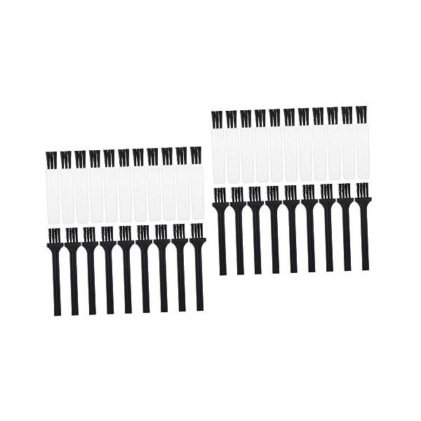 Beavorty 150 Pcs Appareils Nettoyant Clavier Écart Petite Tondeuse Noir + Blanc Rasoir Polyvalent Tondeuse Brosses Électrique