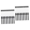 Beavorty 150 Pcs Appareils Nettoyant Clavier Écart Petite Tondeuse Noir + Blanc Rasoir Polyvalent Tondeuse Brosses Électrique