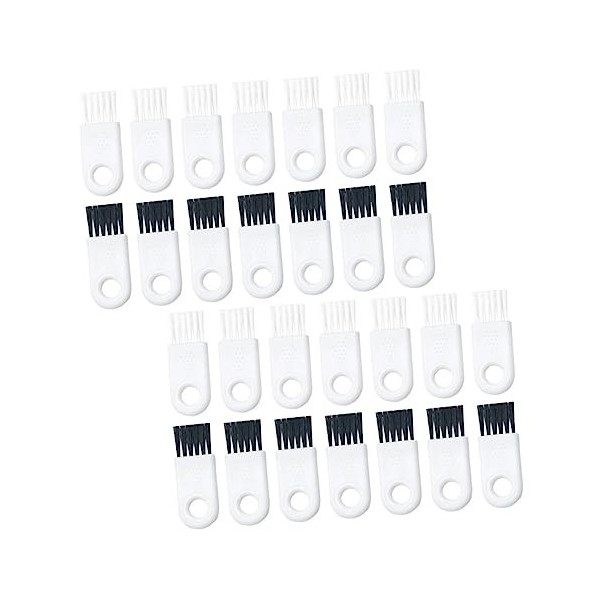 Lurrose 30 Pièces Rasoir Brosse PC Plumeau Barbe Rasoir Électrique Plumeau Brosse Électrique pour Salon De Coiffure Barbe Bro