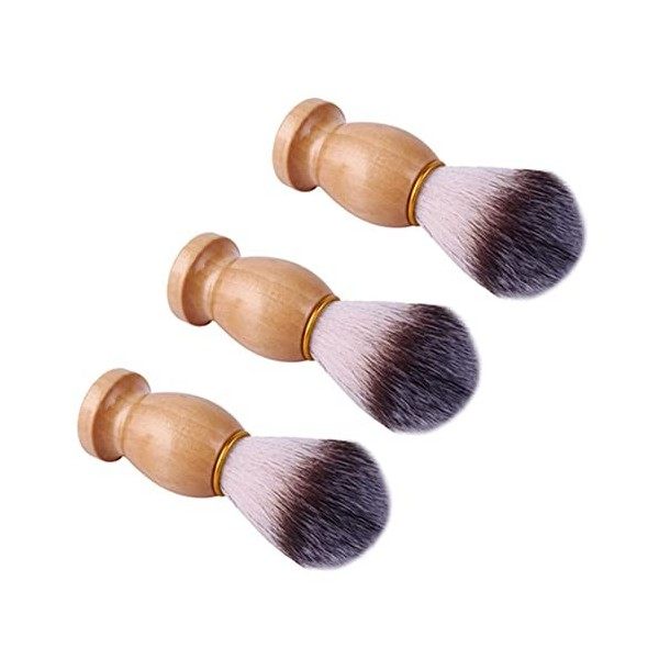 ISTOVO 3 pièces Brosse à Barbe à Poils Doux Brosse à Barbe pour Brosse de Rasage de Beauté Nettoyante pour le pour