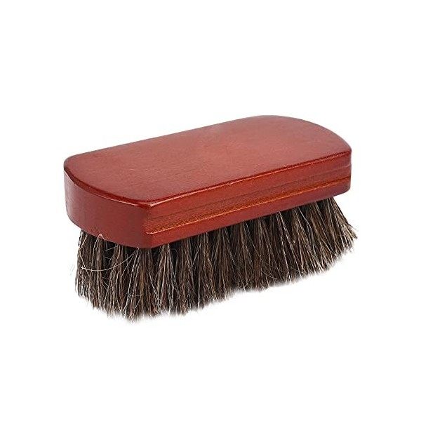 BOENMO Manche en Bois Moustache Naturel Cheveux Moustache Barbe Brosse Faciale Barbe Nettoyage Rasage Barber Salon Appliance 