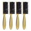 NERVUP 4 PièCes SéRies Brosse à Barbe Brosse de Rasage pour à LAncienne Outil de Massage des Cheveux Peigne Propre Du