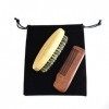 Panysilioer Brosse à Barbe et Peigne à Moustache pour Peigne de Toilettage de Soins Du pour avec Ensemble de Brosses à Raser 