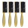 Panysilioer 4 PièCes SéRies Brosse à Barbe Brosse de Rasage pour à LAncienne Outil de Massage des Cheveux Peigne Propre Du