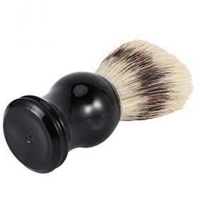 Obahdirry 1 Pcs Rasage Brosse Salon Facial Barbe Nettoyage Appareil de Rasage Outil Sanglier Poils Rasoir Cheveux Brosse avec