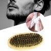 Qutsvosh Brosse à Barbe et Peigne à Moustache pour Peigne de Toilettage de Soins Du pour avec Ensemble de Brosses à Raser en 