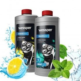 Wessper Nettoyeur de tête de rasage pour cartouche compatible avec Braun Clean CCR & Renew Synchro Activator et Pulsonic Seri