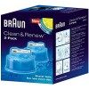 Braun - Pack de 2 Recharges de Liquide Nettoyant pour Système Clean & Renew - CCR2