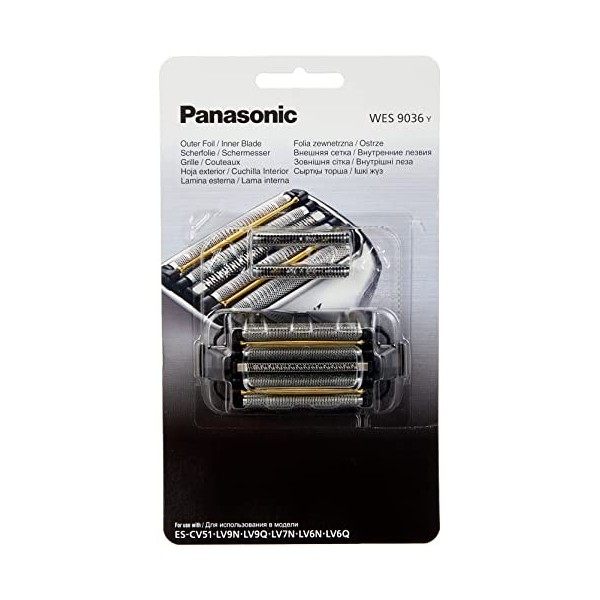 Panasonic WES9036 Jeu de Grille/Lame pour Rasoir ES-LV9Q/ES-LV6Q