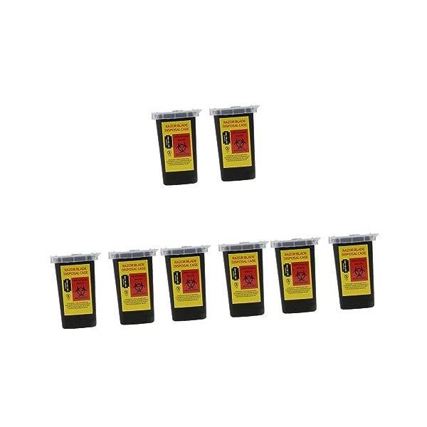 FRCOLOR 4 Pièces Boîte De Rangement De Lame Rasoir Portable Outil Carré Contenants De Brillant À Lèvres Contenant Pour Objets