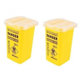 Zerodeko 2 Pièces Lame Bac De Recyclage Poubelle Automatique Boîte À Litière Automatique Bac À Litière Portable Poubelle DÉl