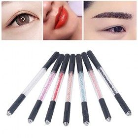 7 Pcs Microblading Stylos Double Tête De Tatouage Outils À Main Sourcil Manuel pour Salon De Maquillage