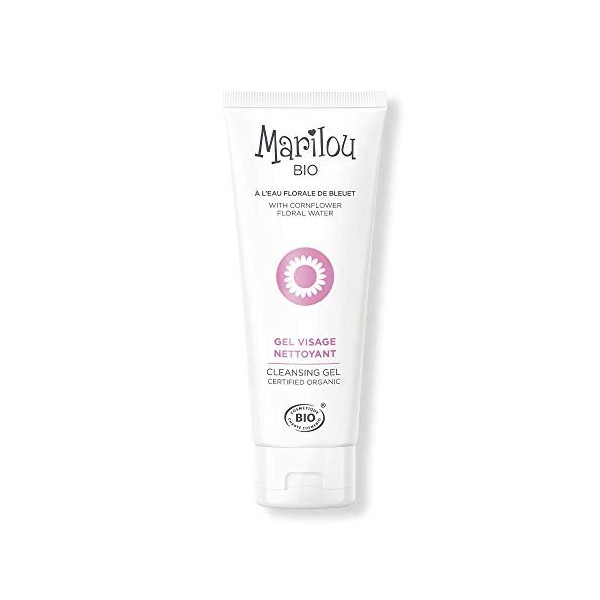 Marilou Bio - Gamme Classic - Soins pour le Visage - Gel Visage Nettoyant - Hydratant et Apaisant - Tube de 75 ml - une Peau 