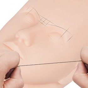 Corde de Mappage Microblading Pré-encrée Noire Corde de Mappage de Sourcil Hypoallergénique 30M pour le Maquillage Permanent