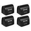 Lurrose 4Pcs Magasin Conteneur Rasoir Bon Durable Tranchants Collecter des Lames Maison Barbier Lames Noires Barbier Professi