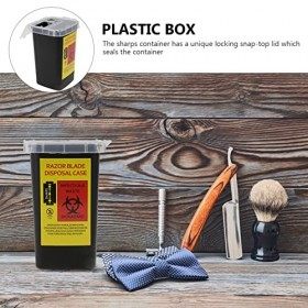 FRCOLOR Boîte de Distribution de 3 Lames Boîte de Recyclage Des Lames Usagées Conteneur de Collecte Des Lames D élimination 