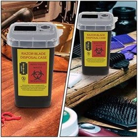 LALAFINA 2 Pièces Boîtier Distributeur Conteneur D élimination Des Objets Tranchants Boîtier D élimination Des Objets Tranc