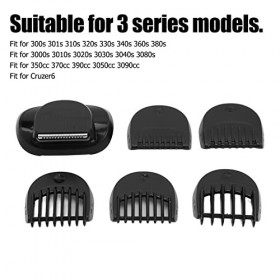 6pcs Clipper Guards Part Cutter Accessoires, Tondeuse à Cheveux Guide Peignes Remplacement Gardes Attachement Compatible pour