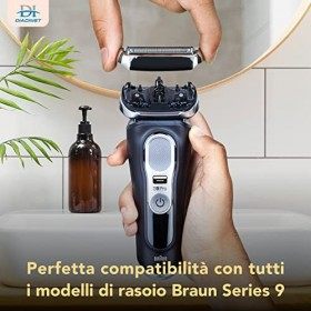 Diaginst Pièces de rechange compatibles avec Braun Series 9 Code 92s, lames flexibles, parfaites pour rasoir électrique, barb