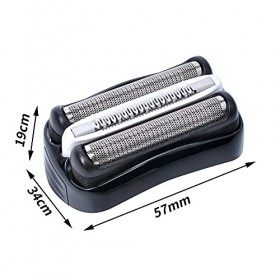 Tête de rasage 32B Compatible avec les rasoirs électriques Bra-un A utiliser avec les rasoirs sans balais Braun Series 3 3090
