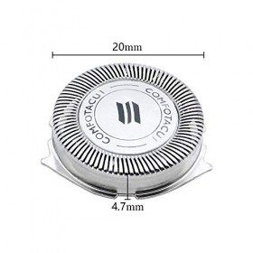 NewZC 3 pièces SH50 Tête de Rasoir Lames de Rechange pour Rasoir Philips Series 5000/500