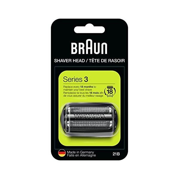 Braun Pièce De Rechange Pour Le Rasoir 21 B, Noir, Compatible Avec Les Modèles 300 Et 310 S