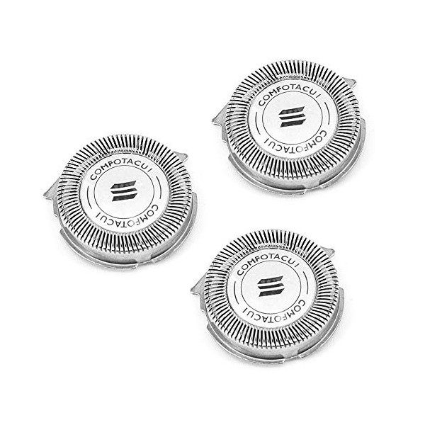 3X Tête De Remplacement Rasoir SH30 / 52 Lames de Rechange pour Philips Norelco Series 3000 2000 1000 S738