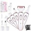 Fresion 5 en 1 Rasoir Electrique Femme - Epilateur Sourcils Electrique Femme, Tondeuse Femme Indolore, Epilateur Flawless la 