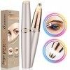 Tondeuse à Sourcils - Epilateur sourcil électrique-Indolore pour femmes avec lumière LED Instrument Rasoir, épilateur à sourc