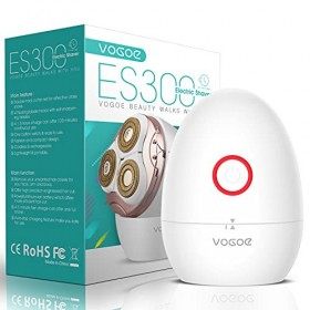 VOGOE Rasoir electrique femme Indolore Epilateur pour visage corps bras et bikini, rechargeable sans fil Tondeuse électrique 
