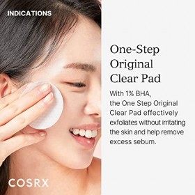 COSRX 70 disques imbibés de lotion tonique tout-en-un pour le visage | Disque anti-acné | Disques exfoliants doux au BHA et e