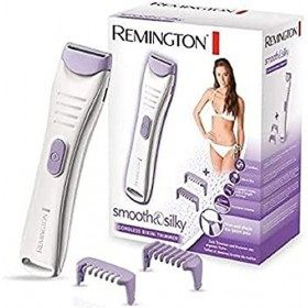 Remington Rasoir [Bande massante huile d’amande] Smooth&Silky Design ergonomique, Revêtement antidérapant, Grilles Flexibles