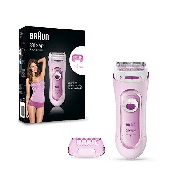 Braun 4210201192688 Braun Silk Epil Lady Shaver de 5–100 – Rasoir électrique et tondeuse sans fil Rose