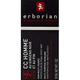 Erborian - CC Crème Homme au Ginseng Noir et au Pin - Soin Perfecteur de Peau Effet Mat - SPF 25 - Soin du Visage Coréen - 30