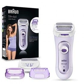 Braun Silk-Épil LS5-560 Rasoir électrique sans fil, peigne et système exfoliant 3 en 1, couleur lilas