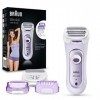 Braun Silk-Épil LS5-560 Rasoir électrique sans fil, peigne et système exfoliant 3 en 1, couleur lilas