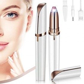 Tondeuse à Sourcils,Epilateur Sourcil Epilateur Sourcil électrique pour femmes,Épilateur Visage Femme Indolore Flawless avec 