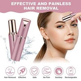 URAQT Epilateur Visage, Femme Stylo Epilateur Sourcil Rasoir Electrique Visage, Tondeuse Femme Sourcil sans Fil Rechargeable 