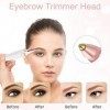 Épilateur facial et sourcils, 2 en 1 Epilateur sourcils Electrique Femme - Tondeuse à Sourcils et épilation Faciale, Rasoir É