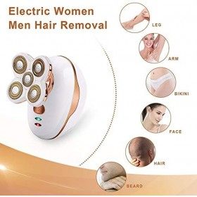 2023 Nouveau] Lady Rasoir, Femmes Rasoir Électrique - Imperméable Indolore Bikini Tondeuse Épilation pour Jambe Visage Corps 