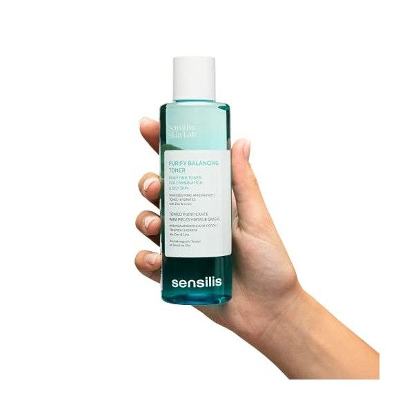 Sensilis - Purify Balancing Toner, Tonique Purifiant et Anti-rougeurs pour Peaux Mixtes et Grasses avec Acide Hyaluronique, Z