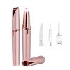 Epilateur Electrique Femme,Portable Épilateur Visage Femme Indolore Flawless avec LED et Brosse Rasoir Électrique Rechargeabl
