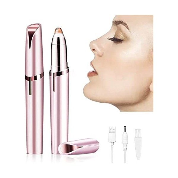 Epilateur Sourcil, Epilateur Visage Eyebrow Trimmer Epilateur Electrique Rasoir Sourcil Femme pour Epilation Sourcil Visage L