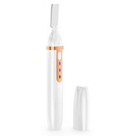 Tondeuse à sourcils et épilateur facial, rasoir électrique rechargeable pour femmes pour les poils de pêche, le menton, les j