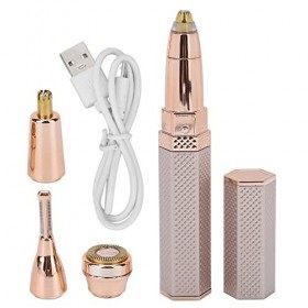 Tondeuse À Sourcils, Tondeuse À Sourcils Pour Femme Épilateur Électrique, Épilateur Léger Et Étanche 4 En 1 Pour Le Visage, L