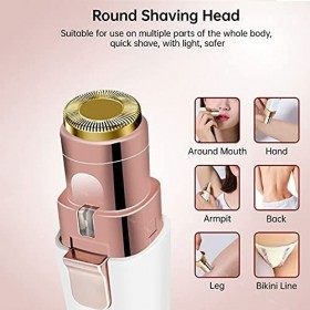Épilateur facial sans défaut, rasoir à sourcils rechargeable, tondeuse à sourcils, épilateur indolore pour le visage, les ore