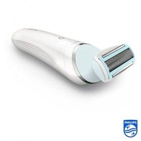 Philips SatinShave BRL130/00 Rasoir électrique sans fil rechargeable pour femme avec accessoire bikini